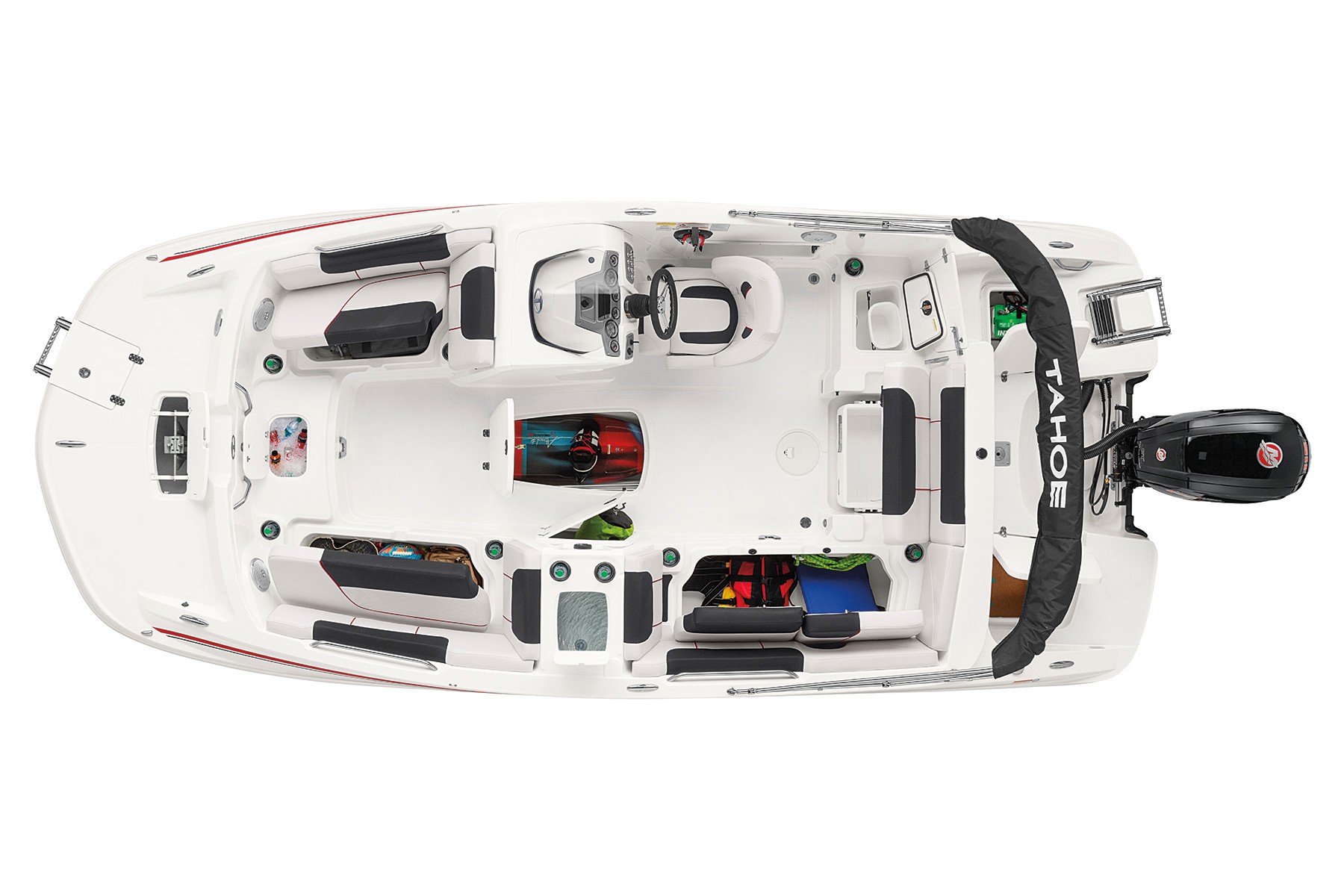 2022 Tahoe 1950 Fiberglass Runabout Bowrider Power Boat Exclusive Auto Marine Outboard Deck Series