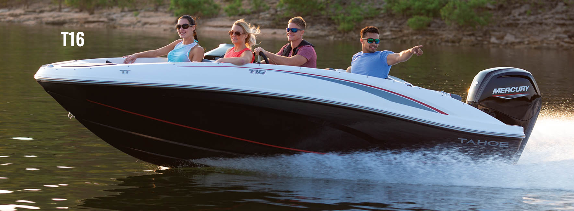 2022 Tahoe T16 BowRider Runabout Boat Exclusive Auto Marine Power Boat Outboard Sport Series