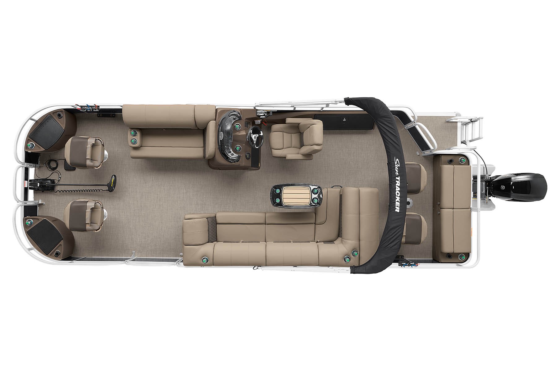 2022 Suntracker Fishin' Barge 24 DLX Exclusive Auto Marine fishing pontoon power boat outboard