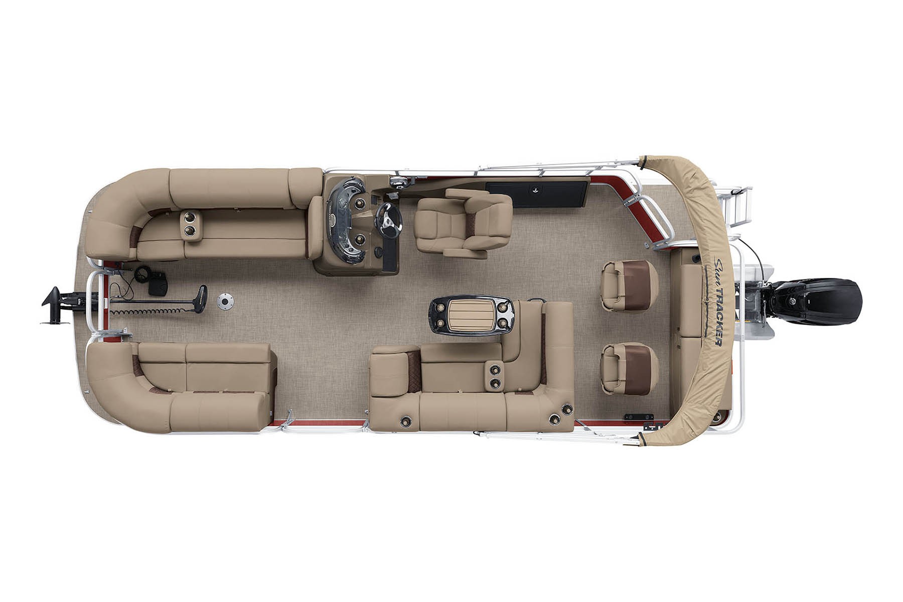 2022 Suntracker SportFish 22 Exclusive Auto Marine fishing pontoon power boat outboard