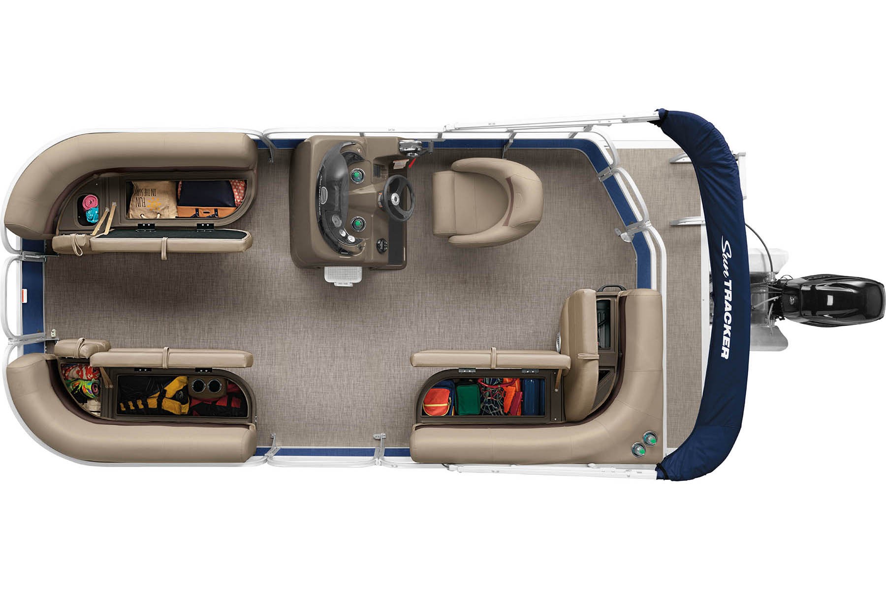 2022 Suntracker Party Barge 18 Exclusive Auto Marine recreational pontoon power boat outboard