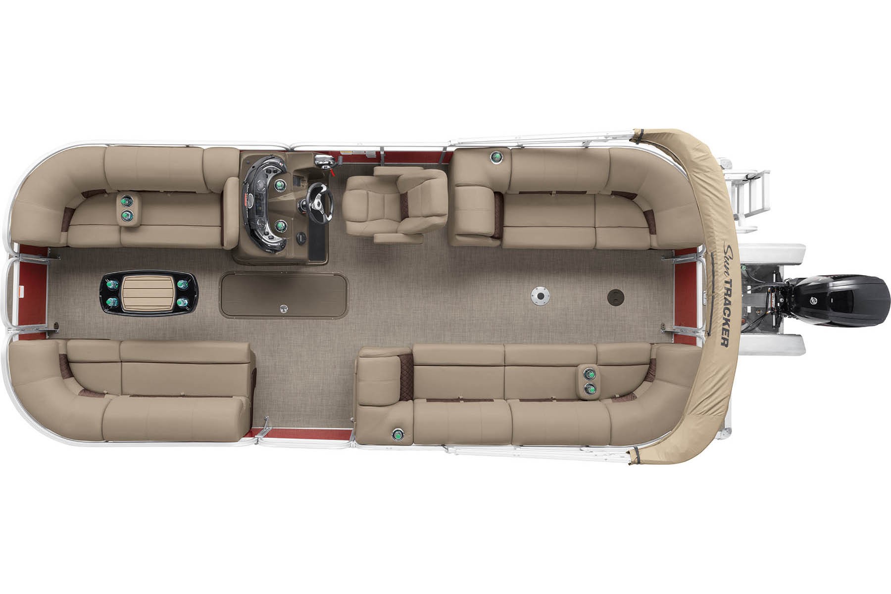 2022 Suntracker Party Barge 22 XP3 Exclusive Auto Marine recreational pontoon power boat outboard