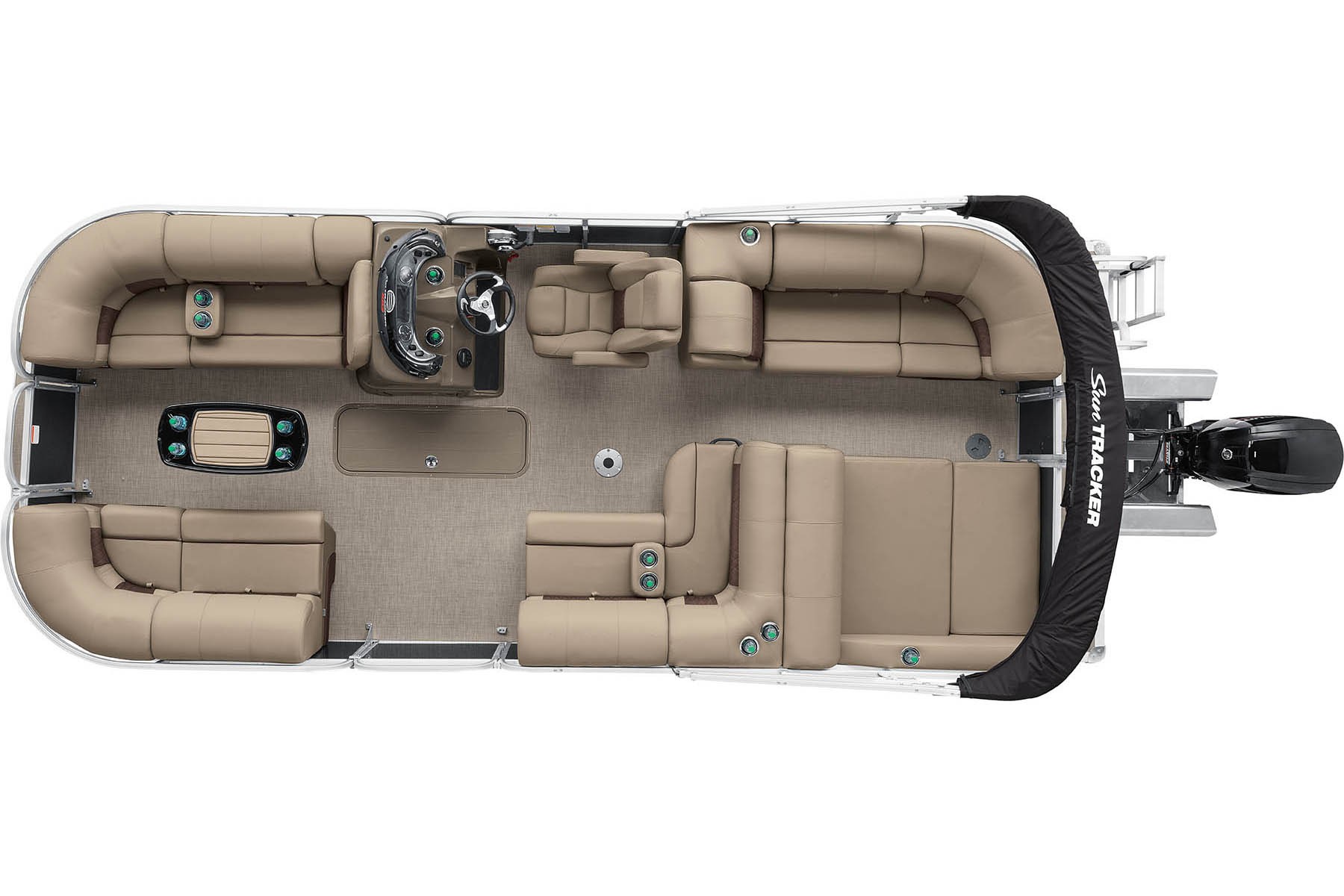 2022 SunTracker Party Barge 22 RF XP3 Exclusive Auto Marine recreational pontoon aluminum power boats outboard