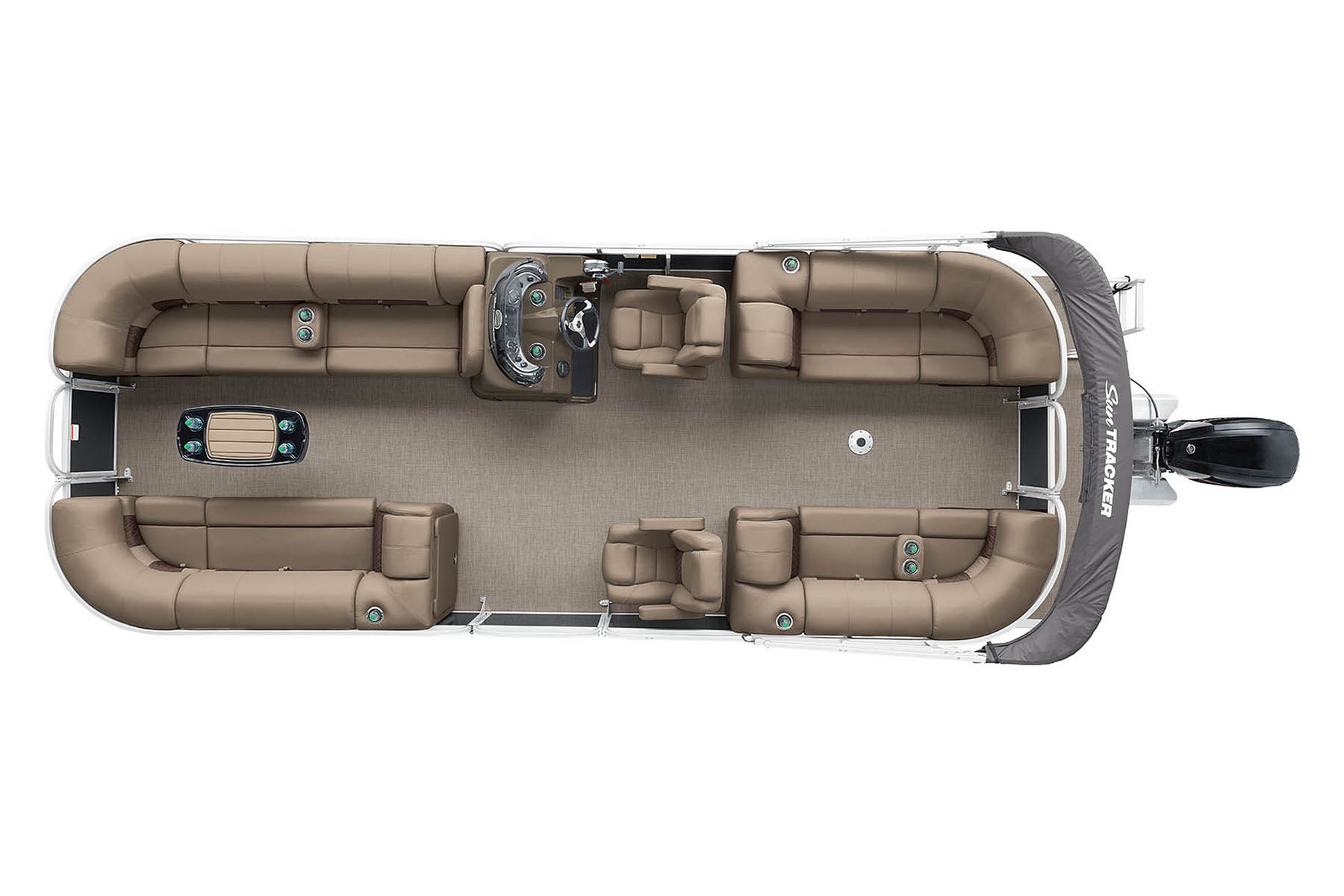 2022 SunTracker Party Barge 24 RF Exclusive Auto Marine recreational pontoon aluminum power boats outboard