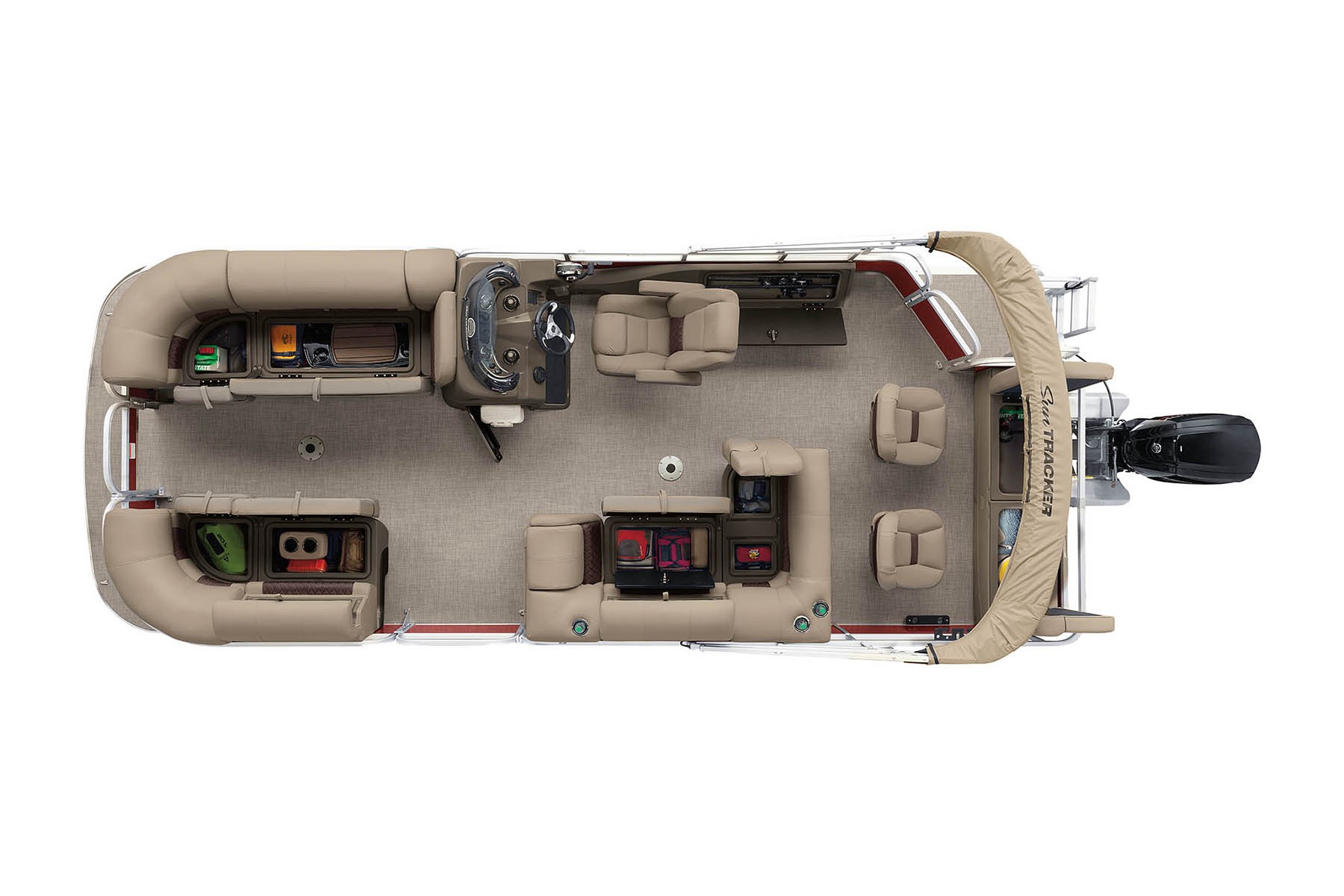 2022 Suntracker SportFish 22 Exclusive Auto Marine fishing pontoon power boat outboard