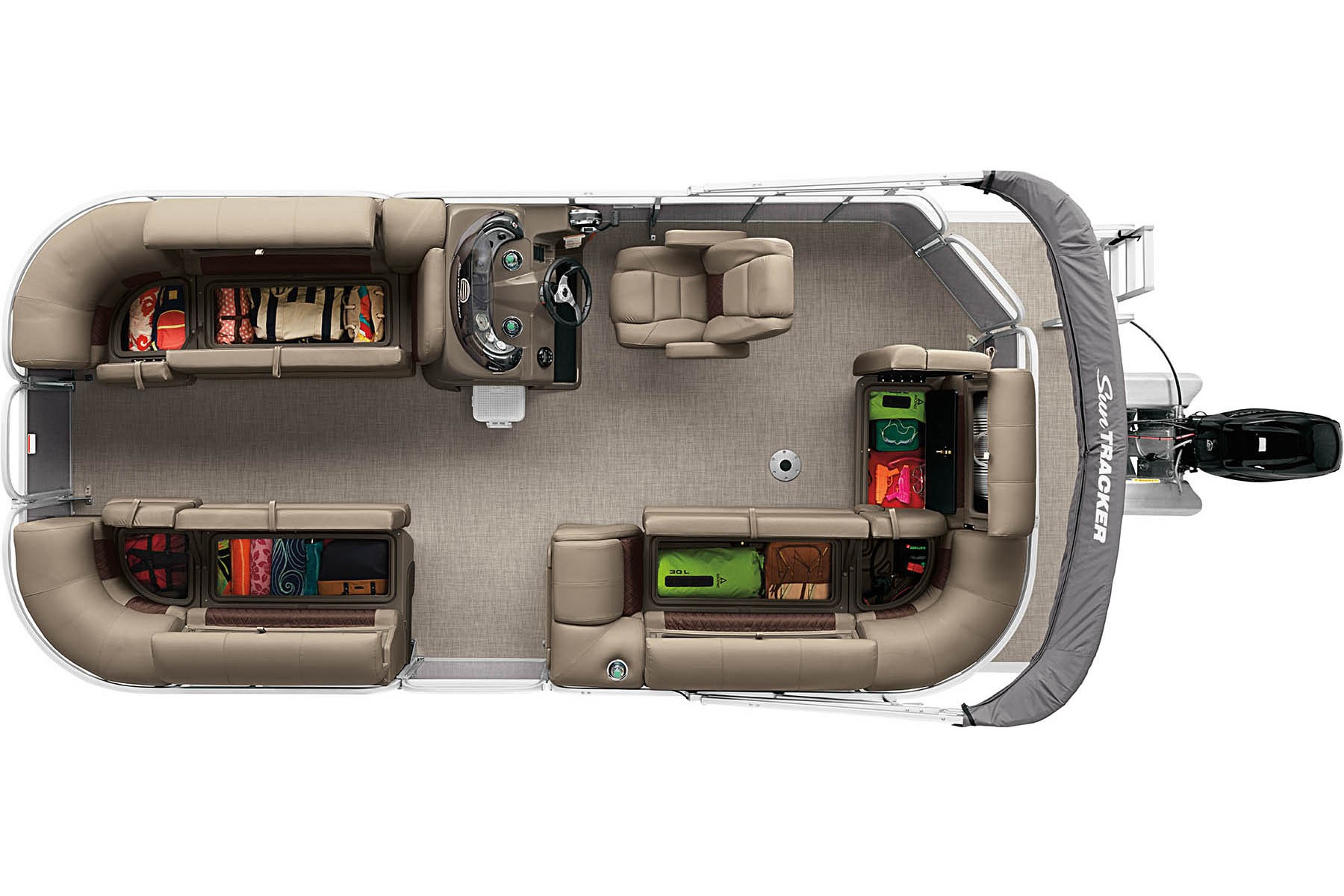 2022 Suntracker Party Barge 20 Exclusive Auto Marine recreational pontoon power boat outboard
