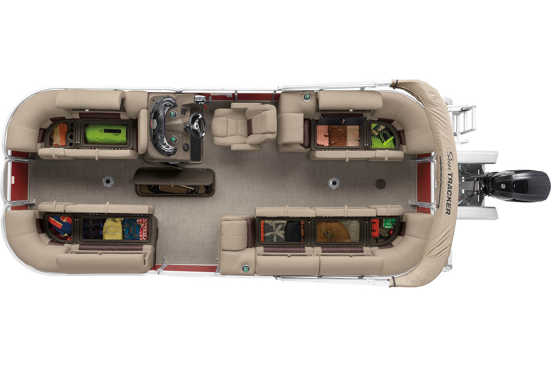 2022 Suntracker Party Barge 22 XP3 Exclusive Auto Marine recreational pontoon power boat outboard