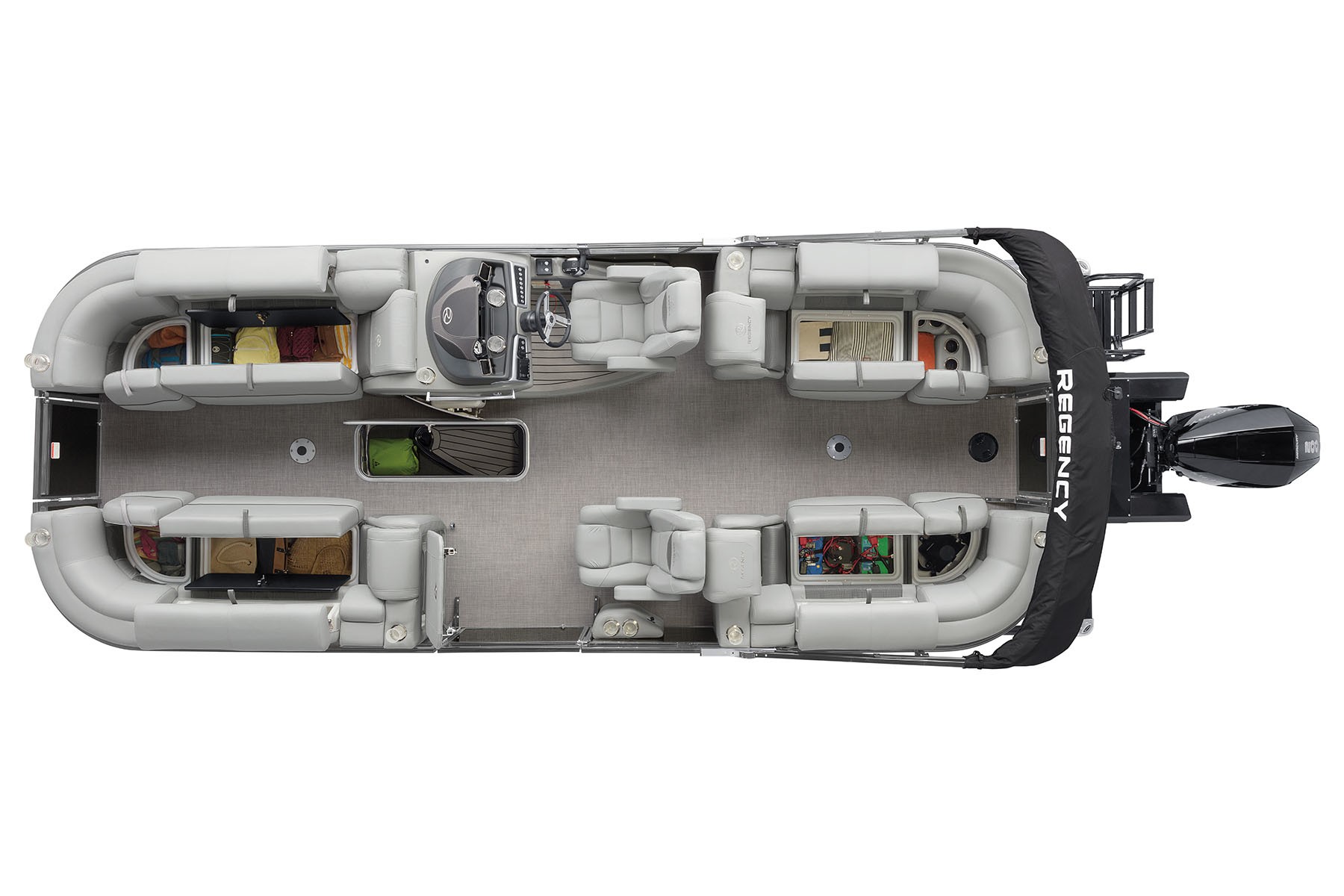 2022 Regency 230 LE3 Exclusive Auto Marine Luxury Pontoon power boat outboard motor