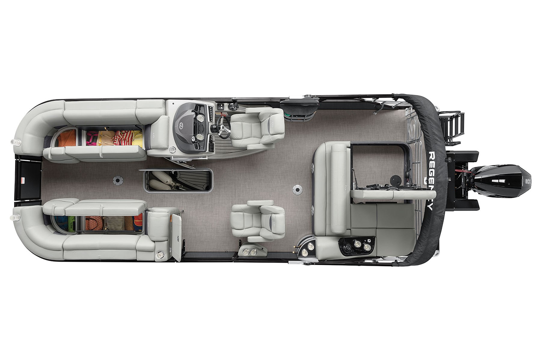 2022 Regency 230 LE3 Sport Exclusive Auto Marine Luxury Pontoon power boat outboard motor