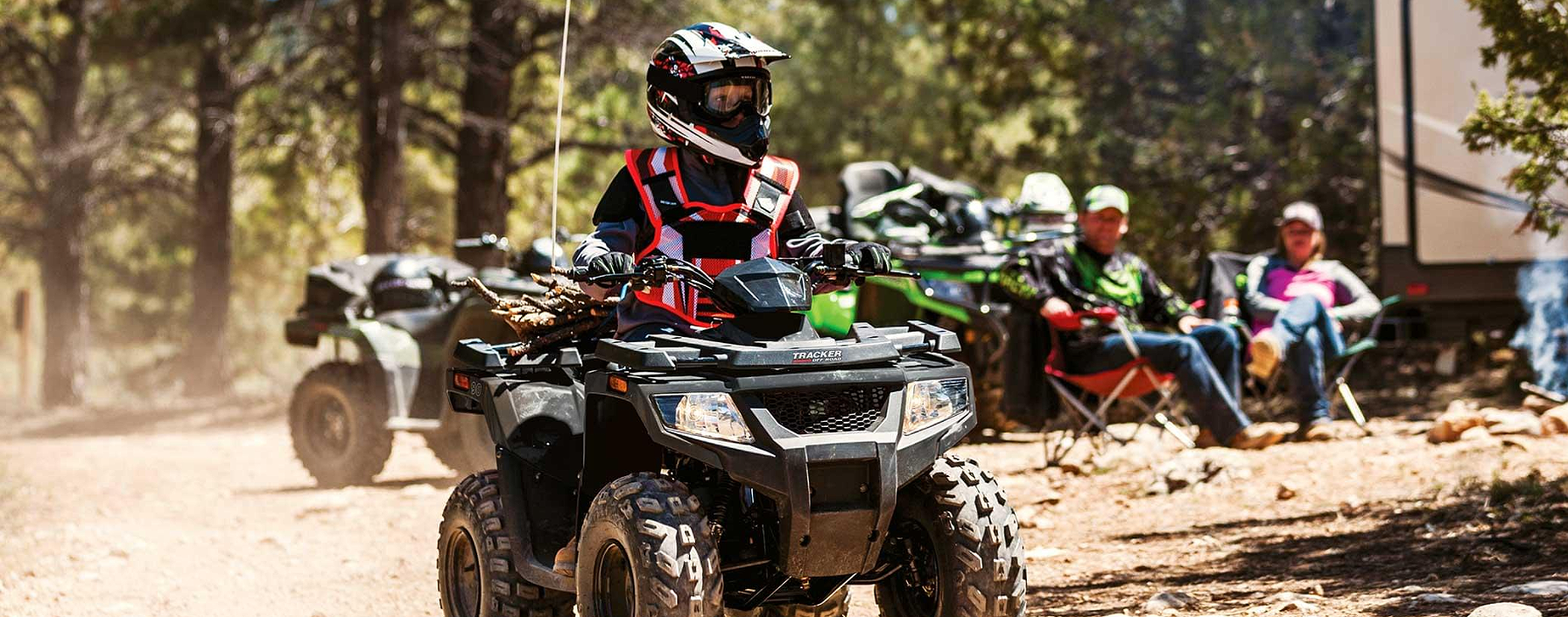 atv 2021 Tracker Off Road 90 Red Edition Exclusive Auto Marine side by side utv