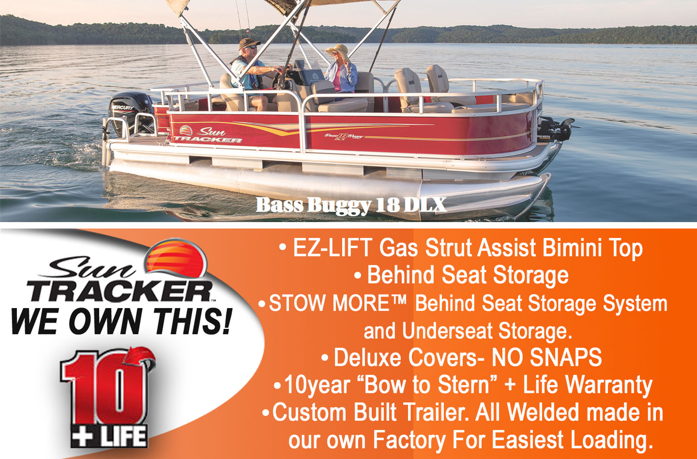 2021 Bass Buggy 18 DLX Exclusive Auto Marine pontoon boats fishing boats SunTracker boats