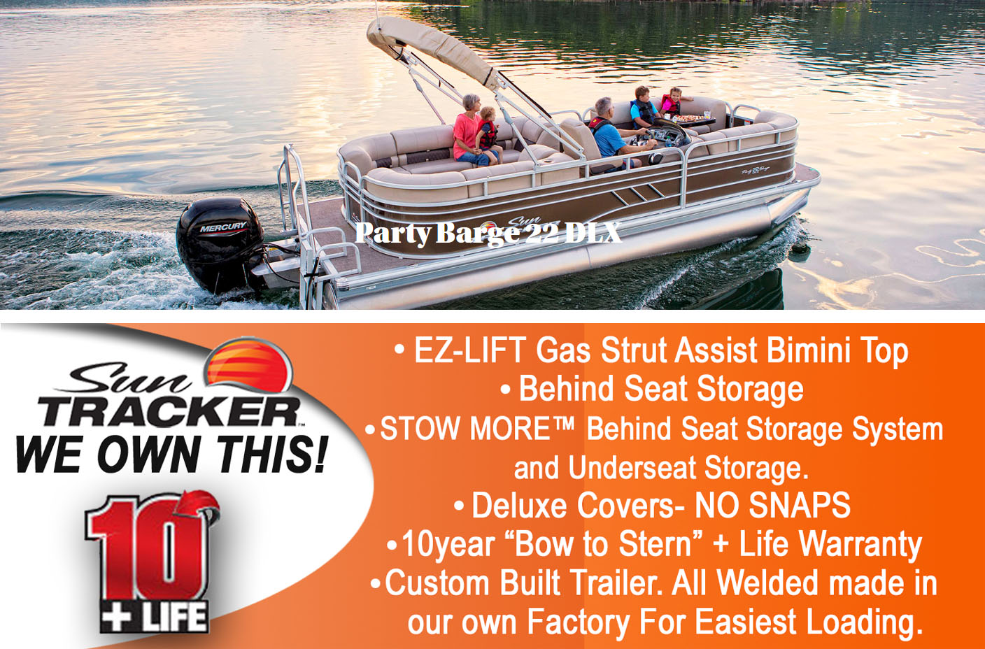 2021 PARTY BARGE 22 DLX Exclusive Auto Marine pontoon boat fishing boat SunTracker boats