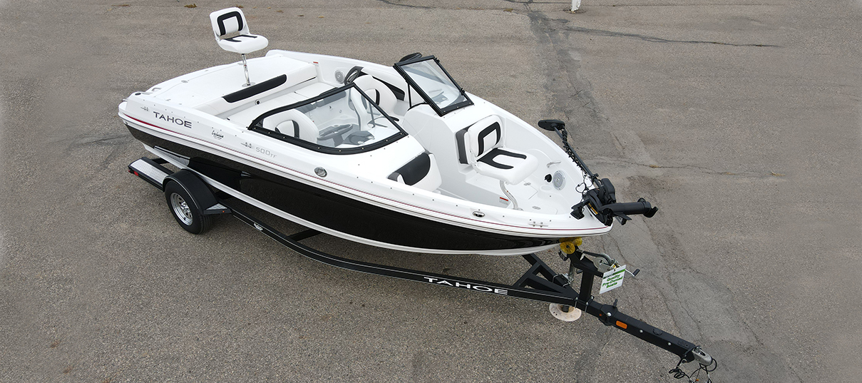 2017 Tahoe 500 TF Fiberglass Bowrider Runabouts Pre-owned Boats Exclusive Auto Marine inboard motor fishing boat