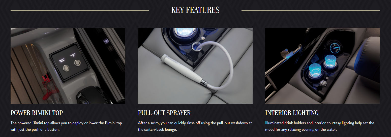 2022 Regency 230 LE3 Sport Exclusive Auto Marine Luxury Pontoon power boat outboard motor