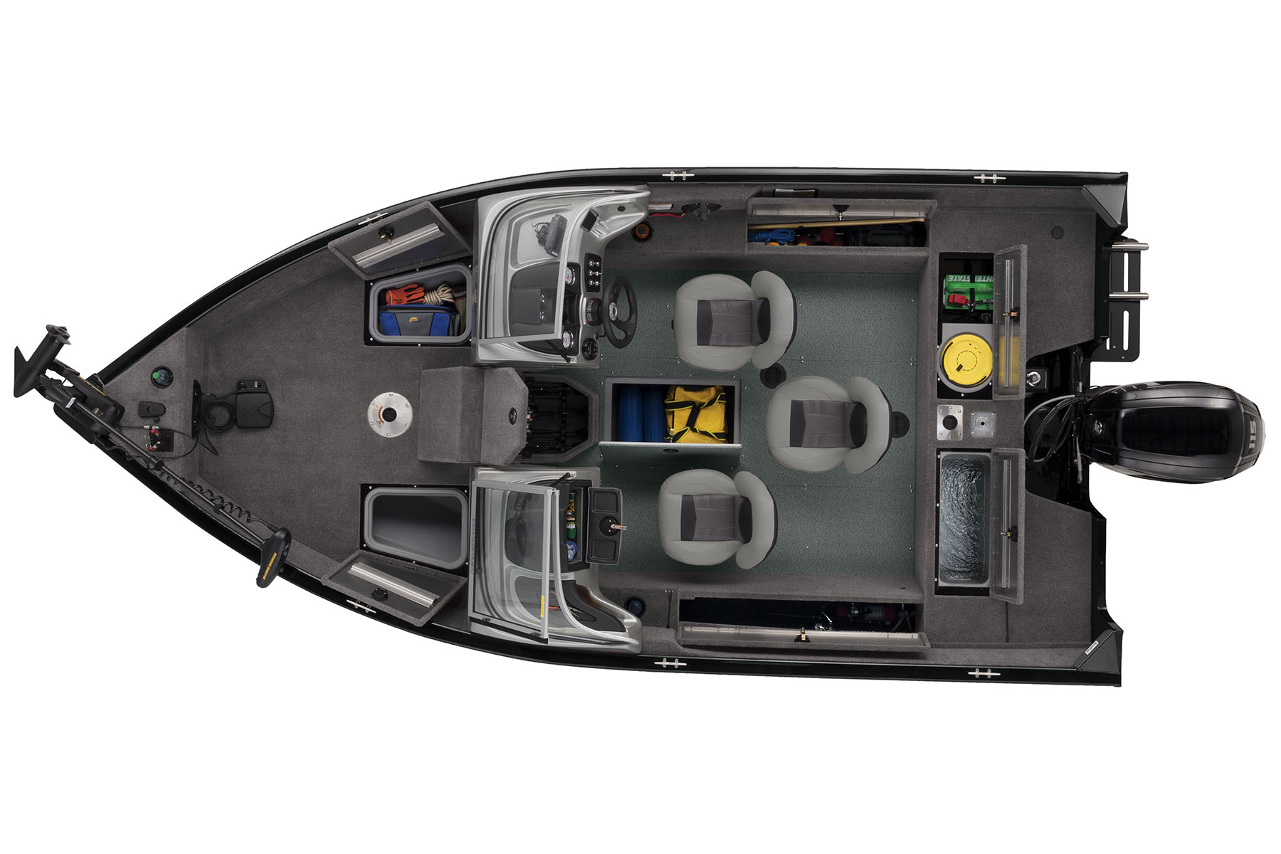 2019 Tracker ProGuide 165 WalkThru Pre-owned boats Exclusive Auto Marine aluminum fishing outboard power boat