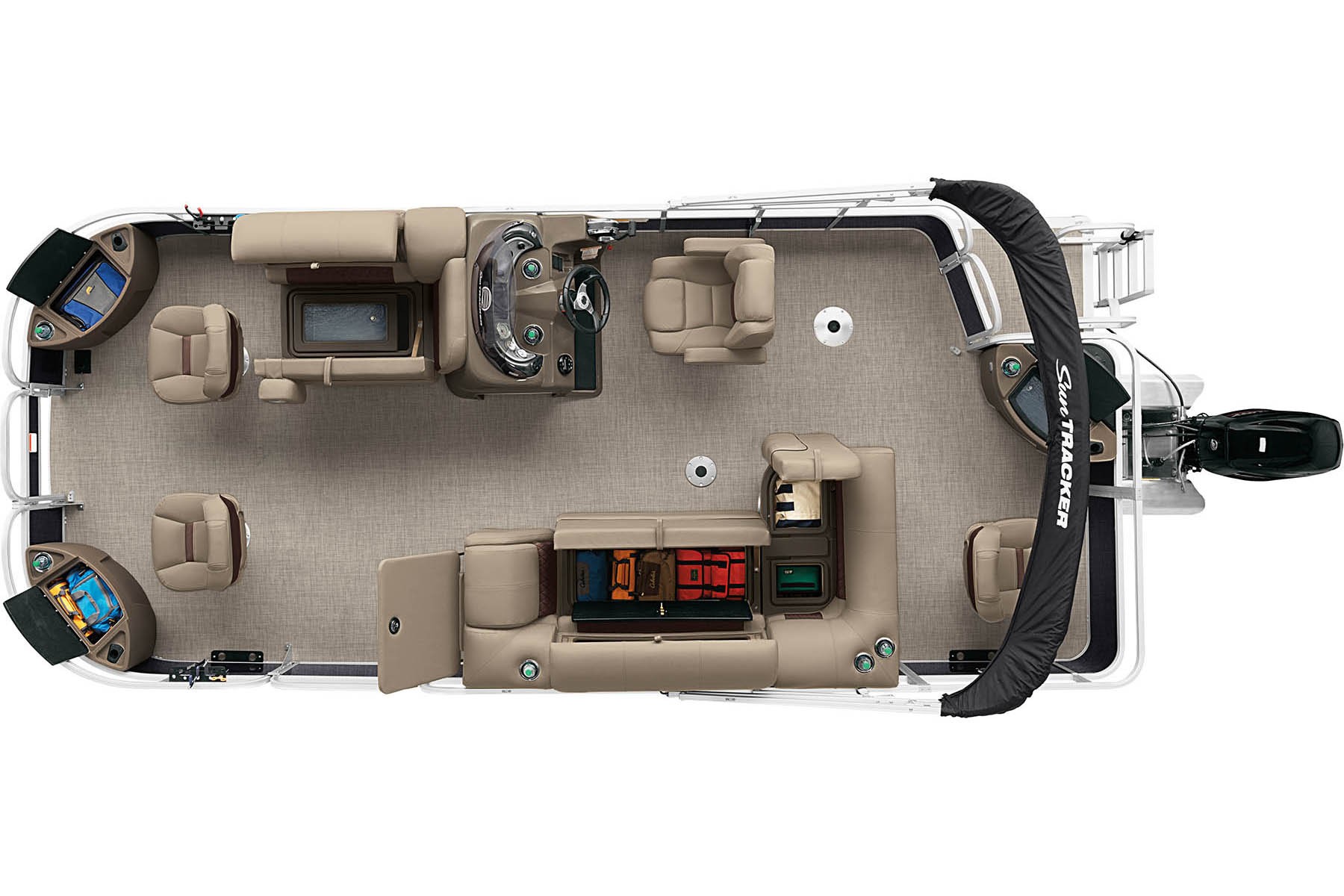 2021 Fishin' Barge Exclusive Auto Marine pontoon boat fishing boat