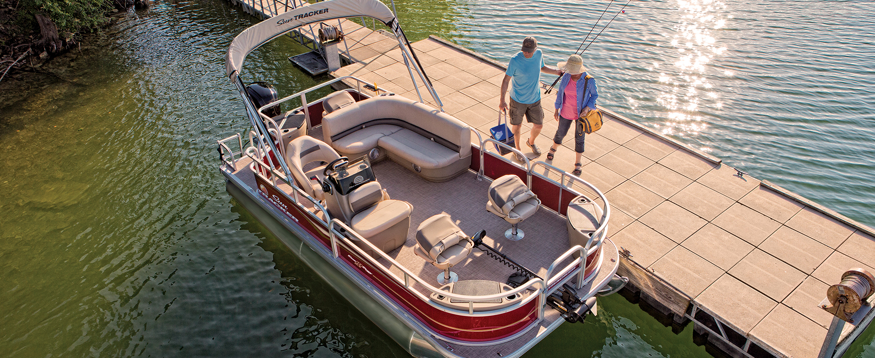 2022 Suntracker BASS BUGGY® 18 DLX Exclusive Auto Marine pontoon boat  power boat fishing boat