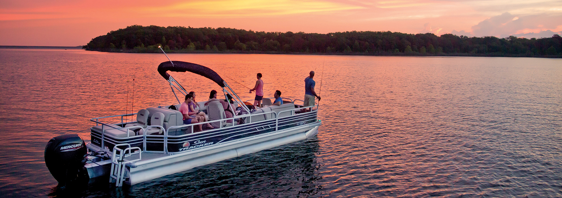 2022 Suntracker Fishin' Barge 24 DLX Exclusive Auto Marine fishing pontoon power boat outboard