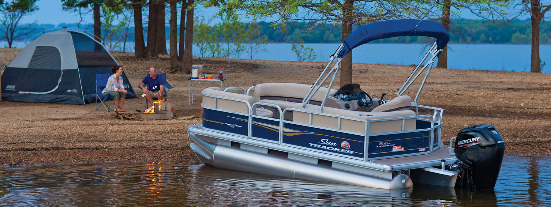 2022 Suntracker Party Barge 18 Exclusive Auto Marine recreational pontoon power boat outboard