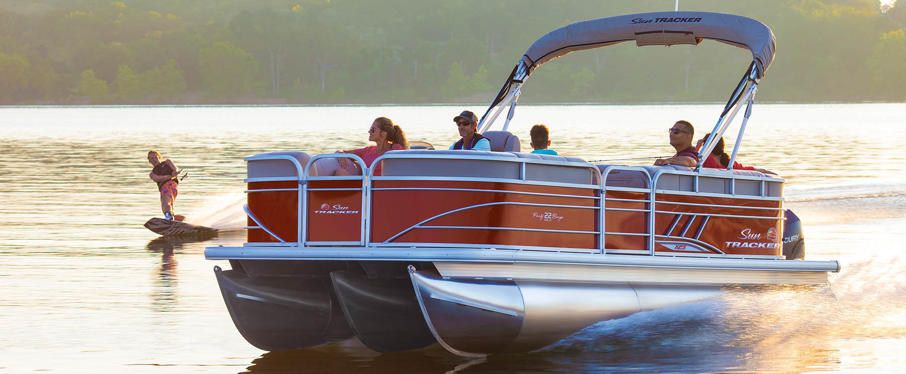 2022 Suntracker Party Barge 22 XP3 Exclusive Auto Marine recreational pontoon power boat outboard