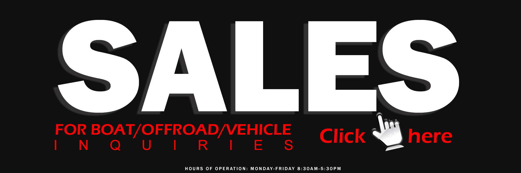 Sales Exclusive Auto Marine Off Road