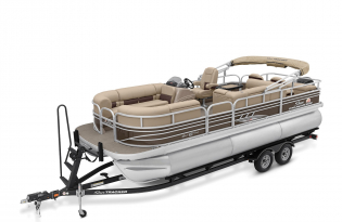 2022 Suntracker SportFish 22 XP3  Exclusive Auto Marine fishing pontoon power boat outboard