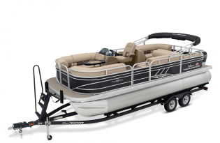2022 SunTracker Party Barge 22 RF XP3 Exclusive Auto Marine recreational pontoon aluminum power boats outboard