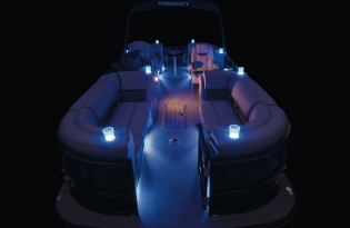 2022 Regency 230 LE3 Exclusive Auto Marine Luxury Pontoon power boat outboard motor