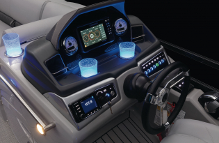 2022 Regency 230 LE3 Exclusive Auto Marine Luxury Pontoon power boat outboard motor