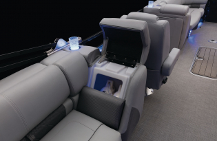 2022 Regency 230 LE3 Exclusive Auto Marine Luxury Pontoon power boat outboard motor