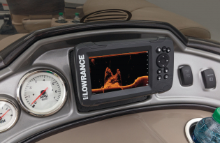 2022 SunTracker Fishin'Barge 20 Exclusive Auto Marine fishing pontoon outboard power boat