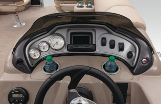 2022 SunTracker Fishin'Barge 20 Exclusive Auto Marine fishing pontoon outboard power boat