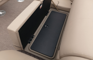 2022 SunTracker Fishin'Barge 20 Exclusive Auto Marine fishing pontoon outboard power boat