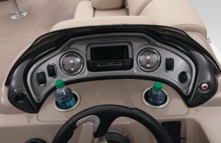 2022 SunTracker Fishin'Barge 22 Exclusive Auto Marine fishing pontoon outboard power boat