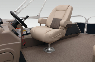 2022 SunTracker Fishin'Barge 22 Exclusive Auto Marine fishing pontoon outboard power boat