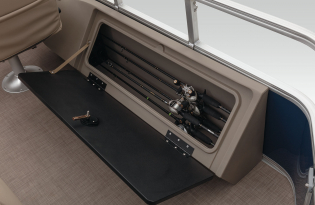 2022 SunTracker Fishin'Barge 22 Exclusive Auto Marine fishing pontoon outboard power boat