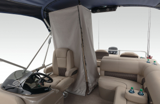 2022 SunTracker Fishin'Barge 22 Exclusive Auto Marine fishing pontoon outboard power boat