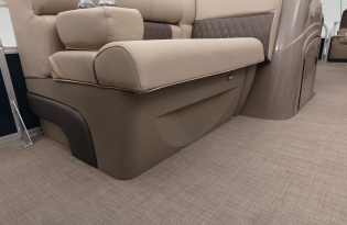 2022 SunTracker Fishin'Barge 22 Exclusive Auto Marine fishing pontoon outboard power boat