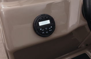 2022 SunTracker Fishin'Barge 22 Exclusive Auto Marine fishing pontoon outboard power boat