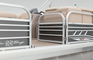 2022 Suntracker Fishin' Barge 22 XP3 Exclusive Auto Marine fishing pontoon power boat outboard
