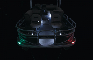 2022 Suntracker Fishin' Barge 22 XP3 Exclusive Auto Marine fishing pontoon power boat outboard