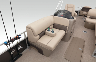 2022 Suntracker Fishin' Barge 22 XP3 Exclusive Auto Marine fishing pontoon power boat outboard