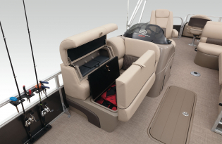 2022 Suntracker Fishin' Barge 22 XP3 Exclusive Auto Marine fishing pontoon power boat outboard