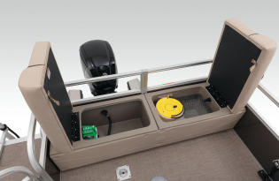 2022 Suntracker Fishin' Barge 22 XP3 Exclusive Auto Marine fishing pontoon power boat outboard