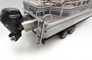 2022 Suntracker Fishin' Barge 22 XP3 Exclusive Auto Marine fishing pontoon power boat outboard