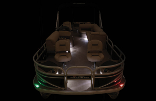 2022 Suntracker Fishin' Barge 24 DLX Exclusive Auto Marine fishing pontoon power boat outboard