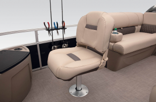 2022 Suntracker Fishin' Barge 24 DLX Exclusive Auto Marine fishing pontoon power boat outboard