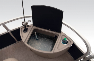 2022 Suntracker Fishin' Barge 24 DLX Exclusive Auto Marine fishing pontoon power boat outboard