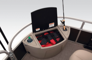 2022 Suntracker Fishin' Barge 24 DLX Exclusive Auto Marine fishing pontoon power boat outboard