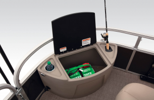 2022 Suntracker Fishin' Barge 24 DLX Exclusive Auto Marine fishing pontoon power boat outboard